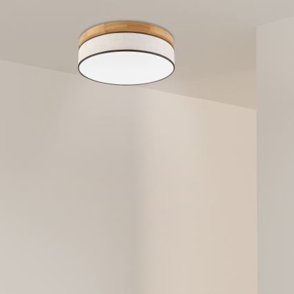 Brilagi - LED Lampa sufitowa BELLADONNA LED/36W/230V Ø 40 cm krem/dąb