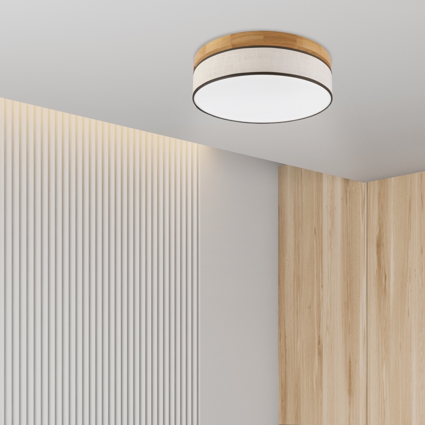 Brilagi - LED Lampa sufitowa BELLADONNA LED/36W/230V Ø 40 cm krem/dąb