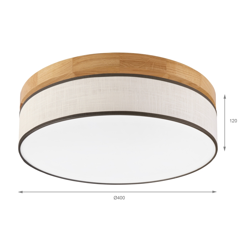 Brilagi - LED Lampa sufitowa BELLADONNA LED/36W/230V Ø 40 cm krem/dąb