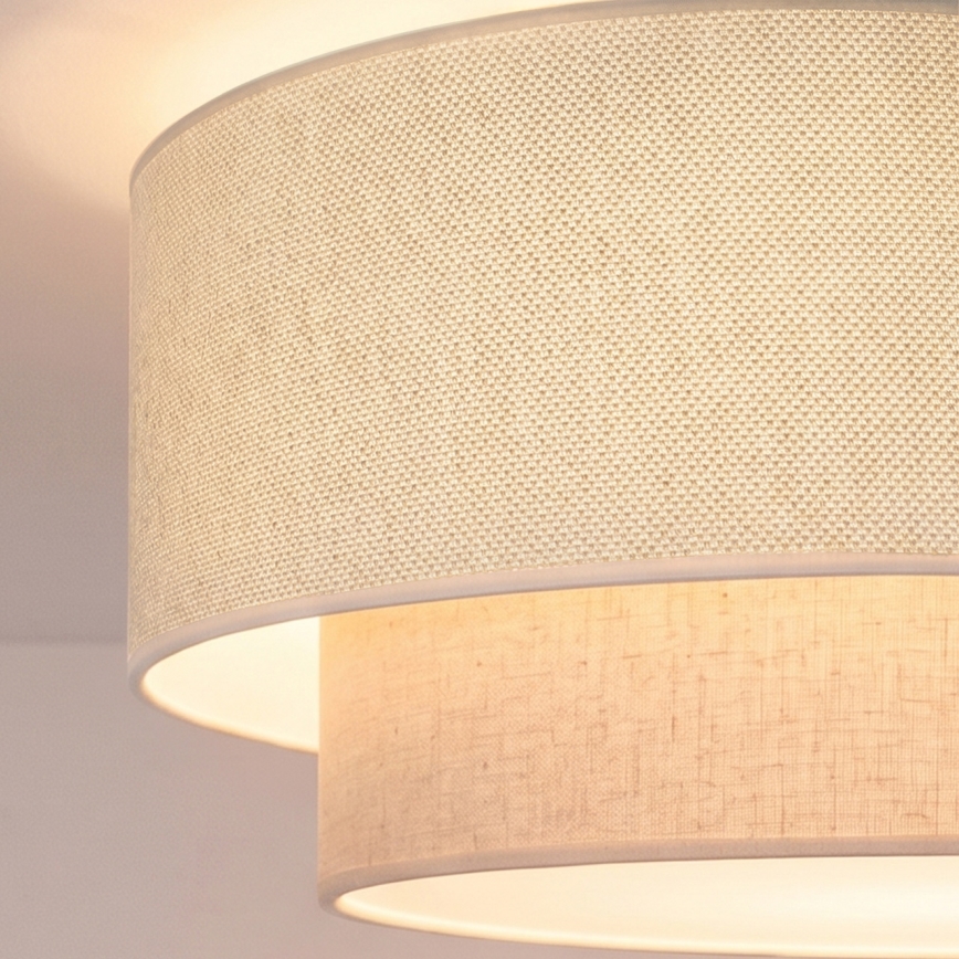 Brilagi - LED lampa sufitowa BOHO ECO 1xE27/10W/230V śr. 40 cm kremowa