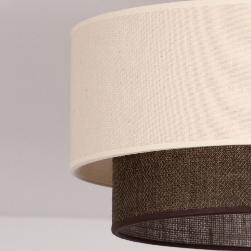 Brilagi - LED lampa sufitowa BOHO STYLE 1xE27/15W/230V Ø 40 cm kremowa/brązowa