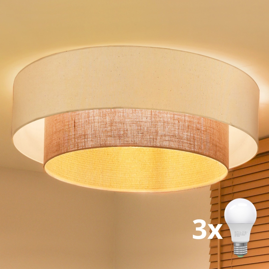 Brilagi - LED lampa sufitowa BOHO STYLE 3xE27/15W/230V śr. 80 cm