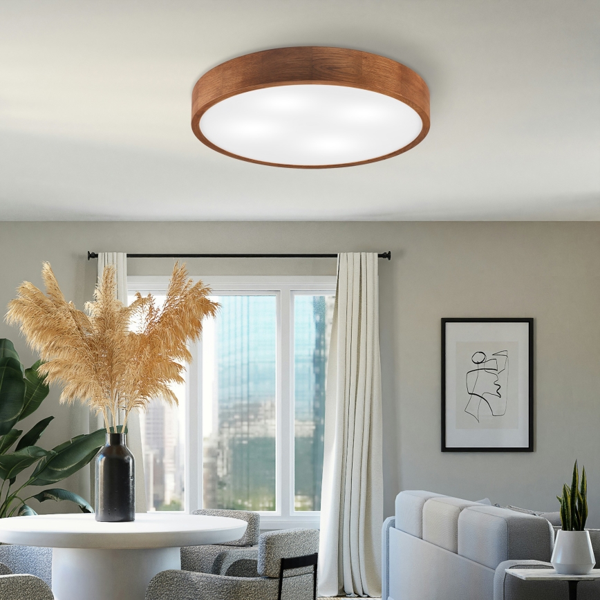 Brilagi - LED Lampa sufitowa CARVALHO 4xE27/60W/230V dąb czereśniowy pr. 57,5 cm