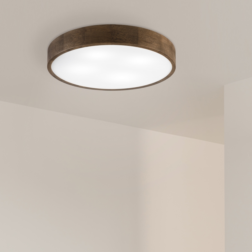 Brilagi - LED Lampa sufitowa CARVALHO 4xE27/60W/230V orzech Ø 57,5 cm