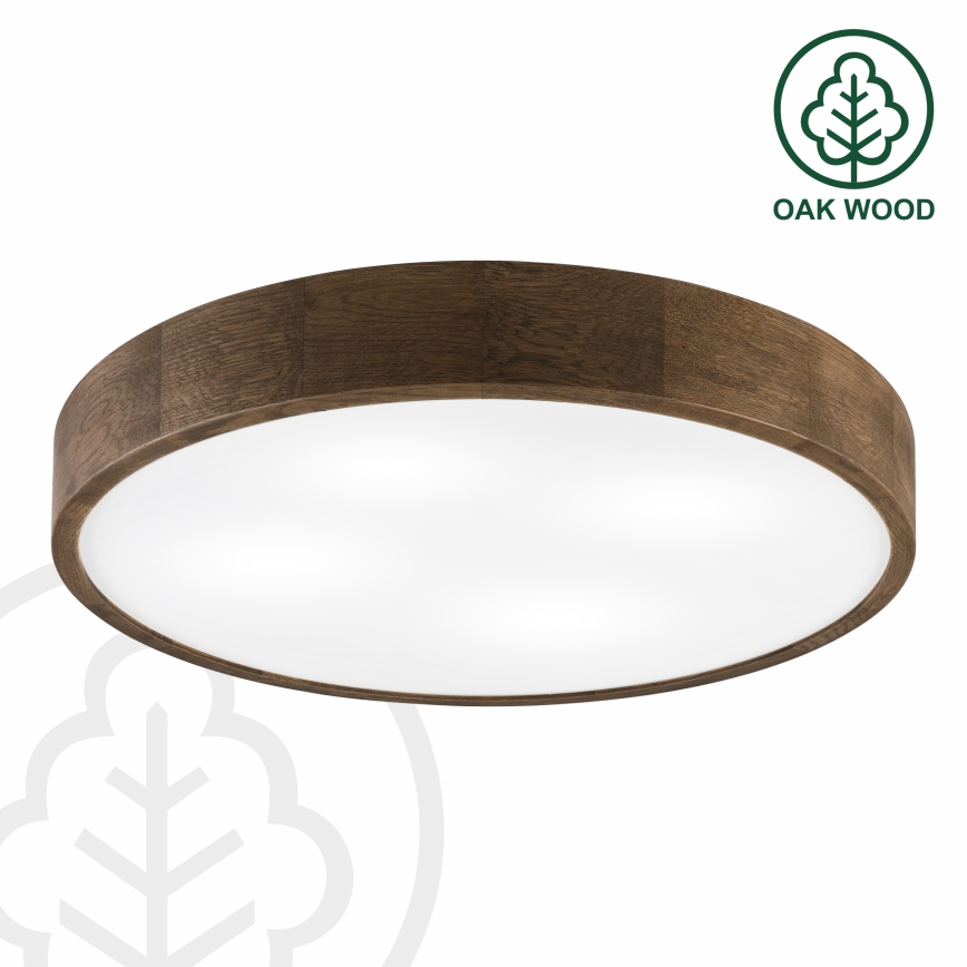 Brilagi - LED Lampa sufitowa CARVALHO 4xE27/60W/230V orzech Ø 57,5 cm