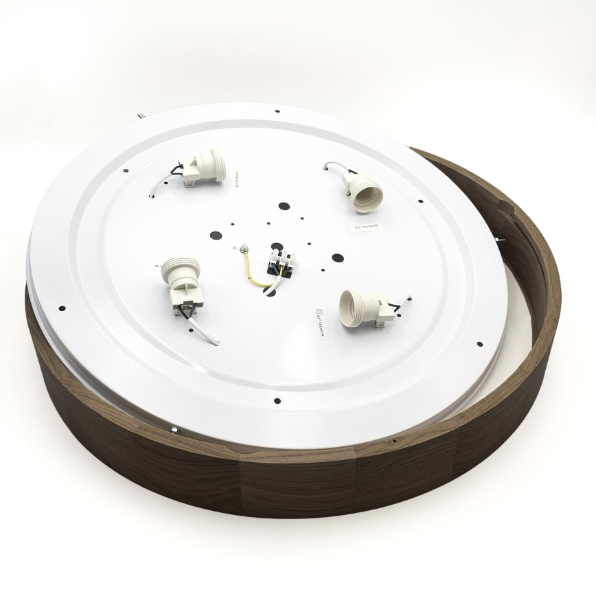 Brilagi - LED Lampa sufitowa CARVALHO 4xE27/60W/230V orzech Ø 57,5 cm