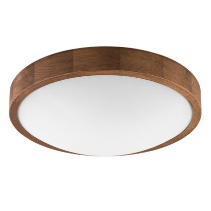 Brilagi - LED lampa sufitowa CARVALHO SLIM 2xE27/15W/230V dąb/wiśnia śr. 37 cm