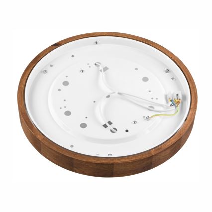 Brilagi - LED lampa sufitowa CARVALHO SLIM 2xE27/15W/230V dąb/wiśnia śr. 37 cm