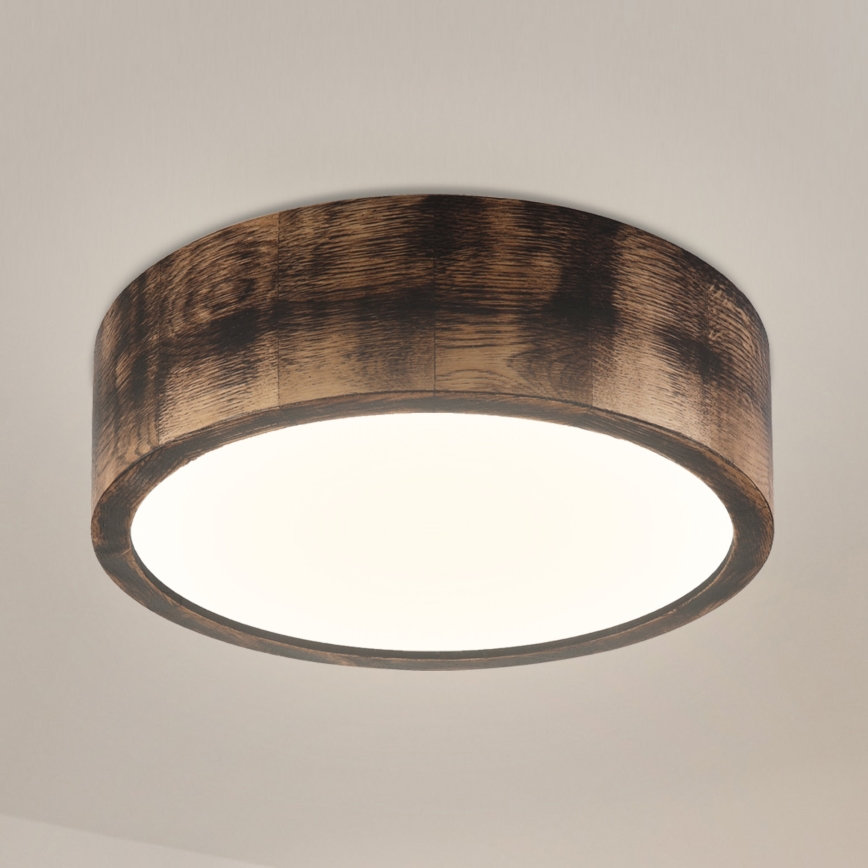 Brilagi - LED lampa sufitowa CARVALHO SMOKEY LED/20W/230V dąb śr. 27,5 cm