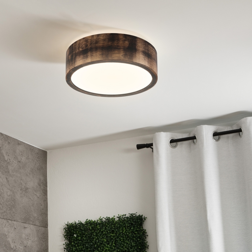 Brilagi - LED lampa sufitowa CARVALHO SMOKEY LED/20W/230V dąb śr. 27,5 cm