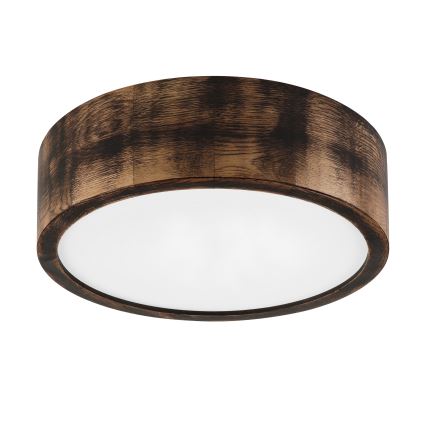 Brilagi - LED lampa sufitowa CARVALHO SMOKEY LED/20W/230V dąb śr. 27,5 cm