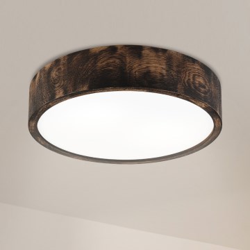Brilagi - LED lampa sufitowa CARVALHO SMOKEY LED/36W/230V dąb śr. 37,5 cm