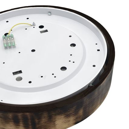 Brilagi - LED lampa sufitowa CARVALHO SMOKEY LED/36W/230V dąb śr. 37,5 cm