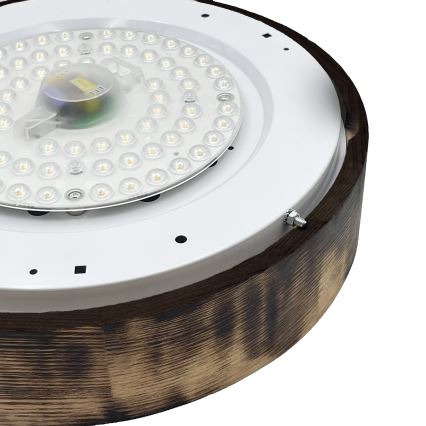 Brilagi - LED lampa sufitowa CARVALHO SMOKEY LED/36W/230V dąb śr. 37,5 cm