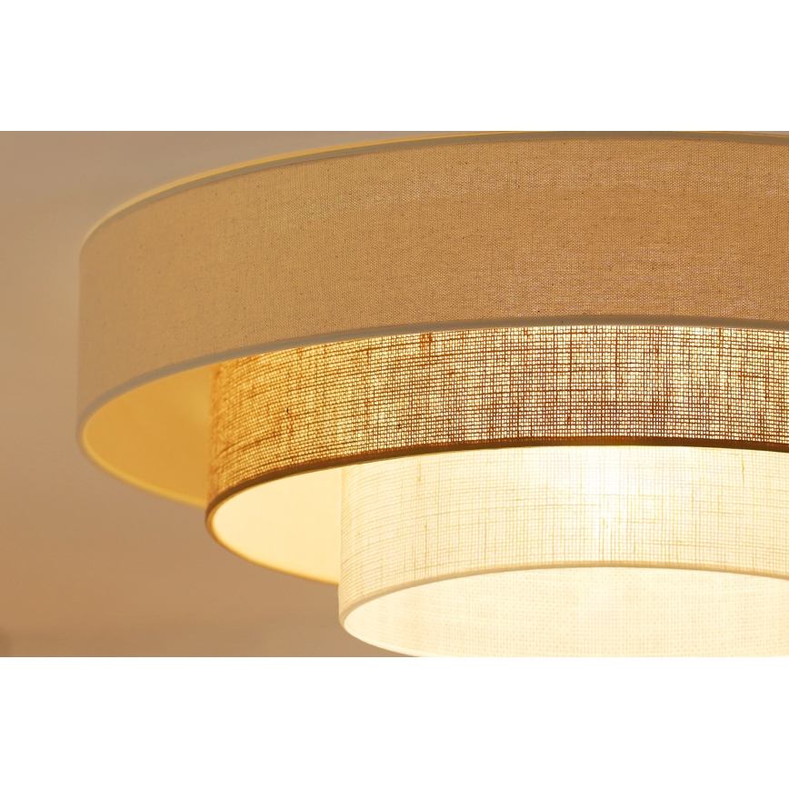 Brilagi - LED Lampa sufitowa DENVER LUNETA LED/12W/230V śr. 60 cm 3000K/4000K/6400K beżowy/kremowy