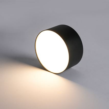 Brilagi - LED lampa sufitowa do łazienki FORIS LED/9W/230V Ø 9 cm czarna IP44