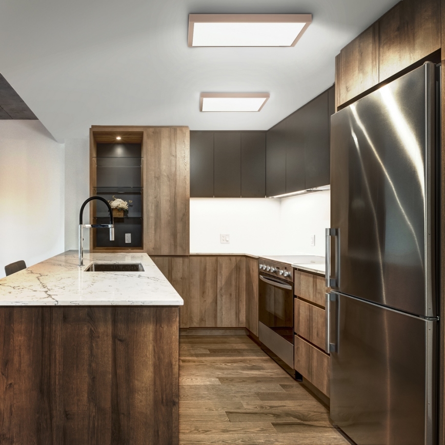 Brilagi - LED plafon łazienkowy FRAME LED/50W/230V 60x60 cm IP44 beżowy
