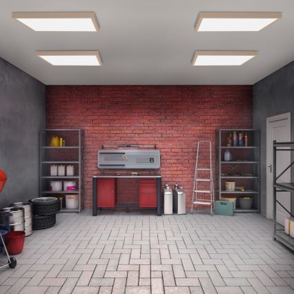 Brilagi - LED plafon łazienkowy FRAME LED/50W/230V 60x60 cm IP44 beżowy