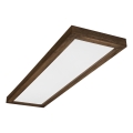 Brilagi - LED Lampa sufitowa do łazienki WOODY FRAME LED/50W/230V 120x30 cm IP44 dąb orzech