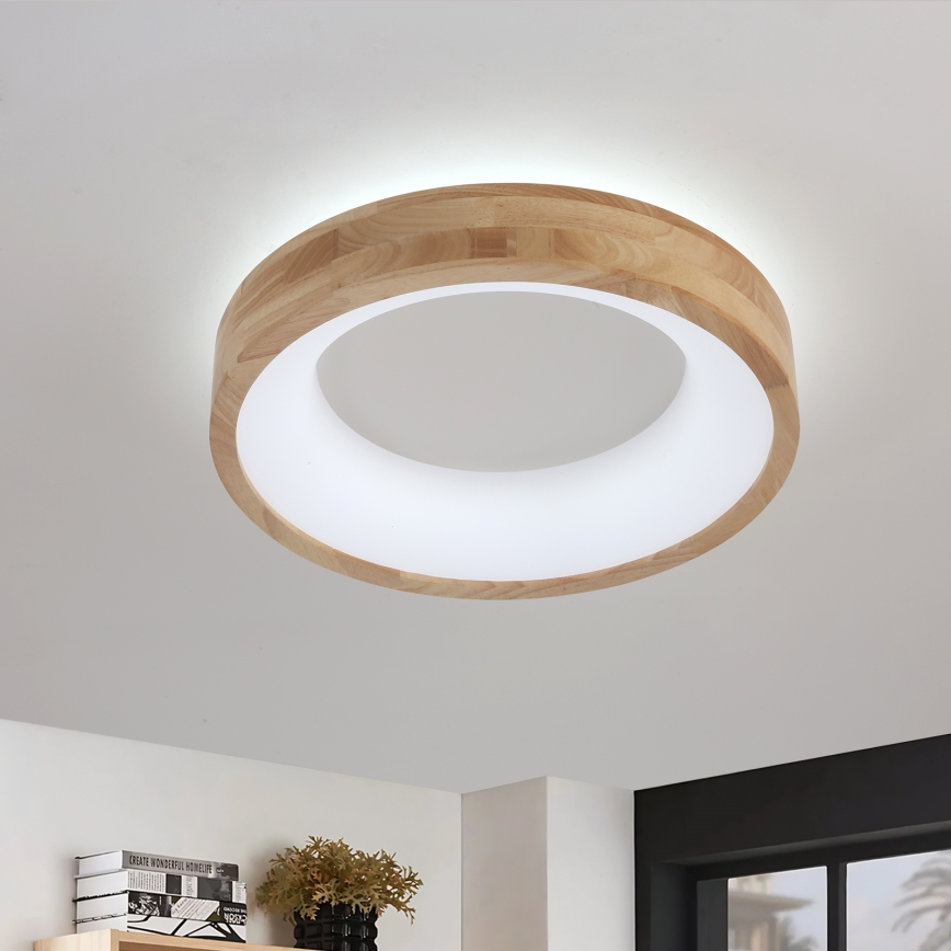 Brilagi - Lampa sufitowa LED FALCON WOOD LED/30W/230V 3000/4000/6000K śr. 45 cm drewno