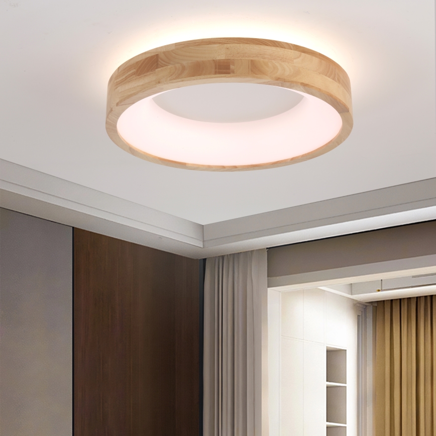 Brilagi - Lampa sufitowa LED FALCON WOOD LED/30W/230V 3000/4000/6000K śr. 45 cm drewno