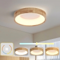 Brilagi - LED lampa sufitowa FALCON WOOD MODERN LED/30W/230V 3000/4000/6000K śr. 45 cm, drewno
