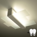 Brilagi -  LED Lampa sufitowa HERA 2xE27/7,5W/230V biała