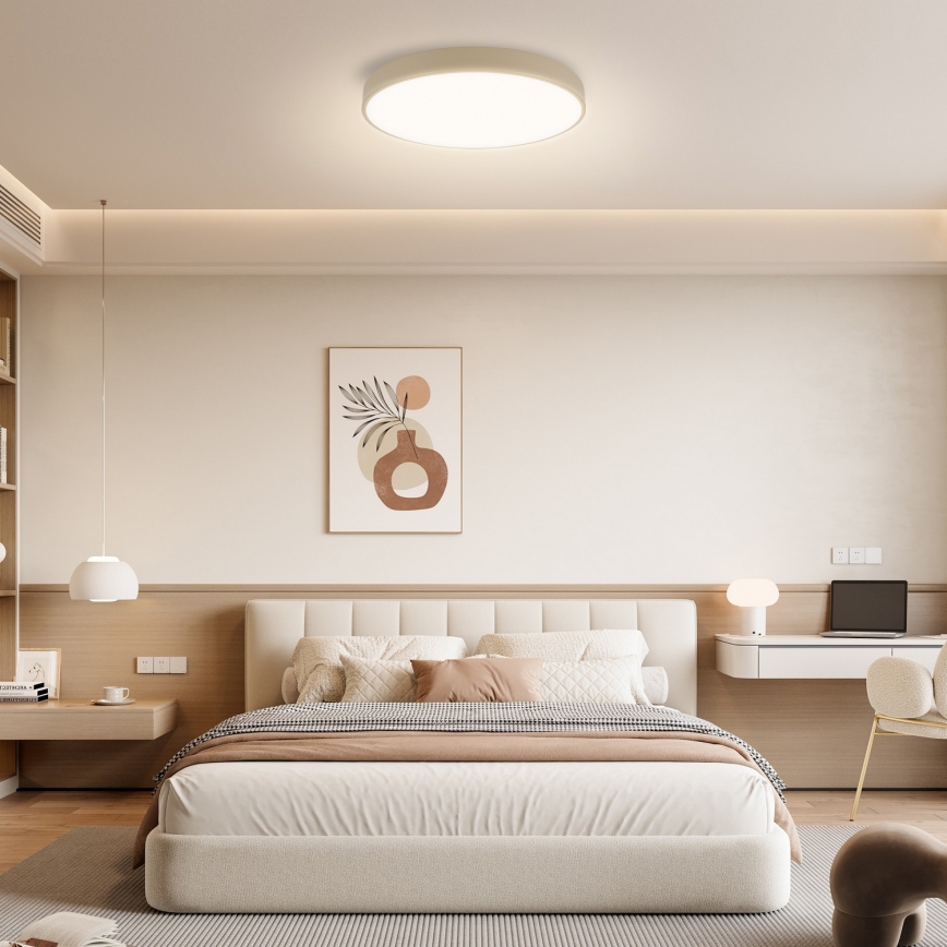 Brilagi - LED Lampa Sufitowa Łącząca POOL LED/60W/230V 3000-6000K średnica 50 cm beżowa + pilot zdalnego sterowania