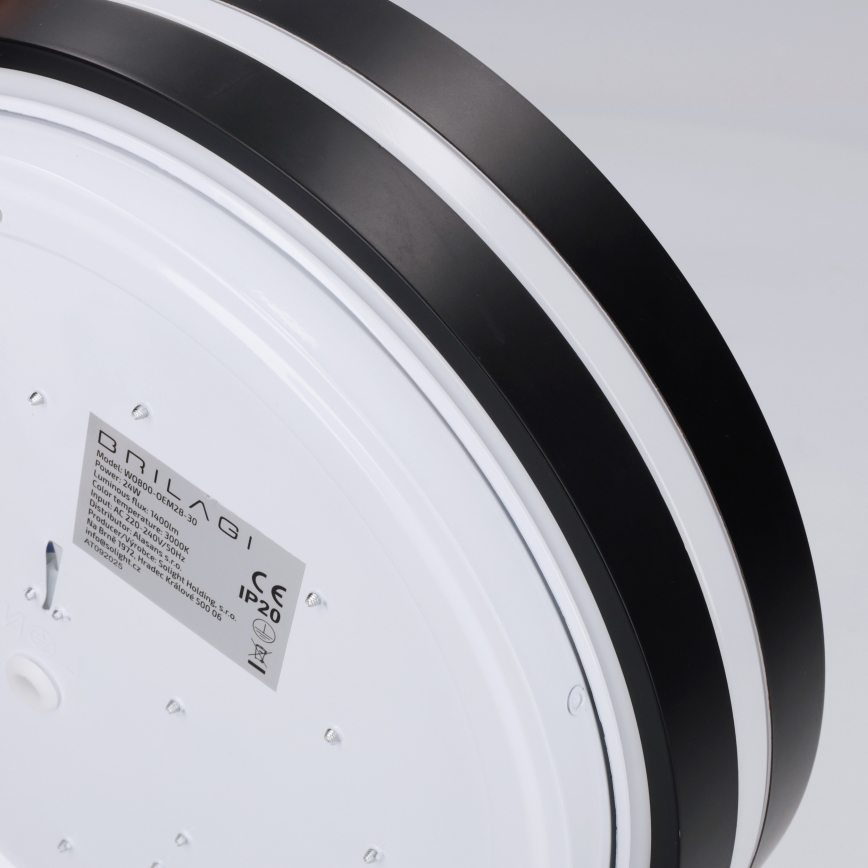 Brilagi - LED lampa sufitowa NAOMI LED/24W/230V śr. 28,5 cm czarna