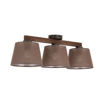 BRILAGI - LED Lampa sufitowa natynkowa LATTE 3xE27/15W/230V sosna/brąz