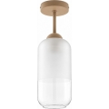 BRILAGI - LED lampa sufitowa natynkowa RETRO GLASS 1xE27/60W/230V śr. 14 cm beżowa/biała