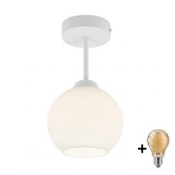 BRILAGI - LED lampa sufitowa natynkowa RETRO GLASS 1xE27/60W/230V śr. 15 cm biała