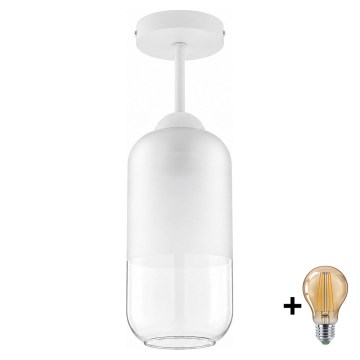 BRILAGI - LED Lampa sufitowa natynkowa RETRO GLASS 1xE27/60W/230V Ø 14 cm biała