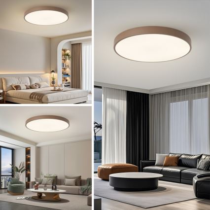 Brilagi - Oprawa sufitowa LED POOL LED/100W/230V, 3000/4000/6000K, średnica 80 cm, brązowa