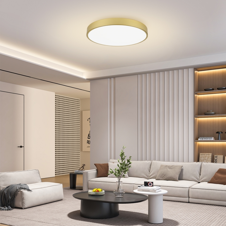 Brilagi - LED oprawa sufitowa POOL LED/100W/230V 3000/4500/6000K śr. 80 cm złota