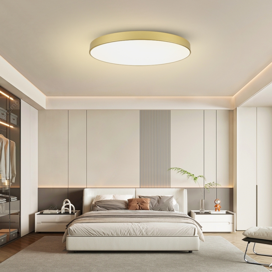 Brilagi - LED oprawa sufitowa POOL LED/128W/230V 3000/4500/6000K śr. 100 cm złota