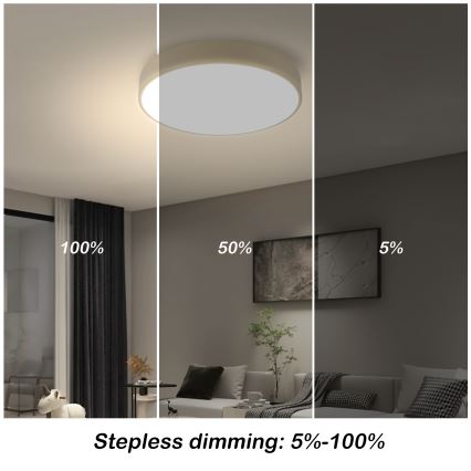 Brilagi - Ściemnialna lampa sufitowa POOL LED/36W/230V 3000-6000K średnica 30 cm beżowa + zdalne sterowanie