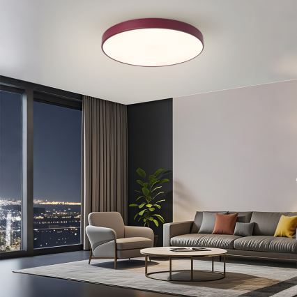 Brilagi - Oprawa sufitowa LED POOL LED/60W/230V 3000/4000/6000K śr. 60 cm burgundowy