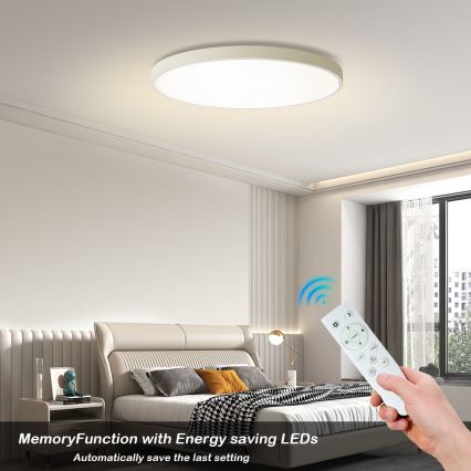 Brilagi - LED lampa sufitowa dimmowalna POOL SMART LED/100W/230V 3000-6000K średnica 80 cm Wi-Fi Tuya biała + zdalne sterowanie