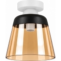 BRILAGI - LED lampa sufitowa RETRO GLASS 1xE27/60W/230V Ø 15,5 cm biały/przydymiony beż