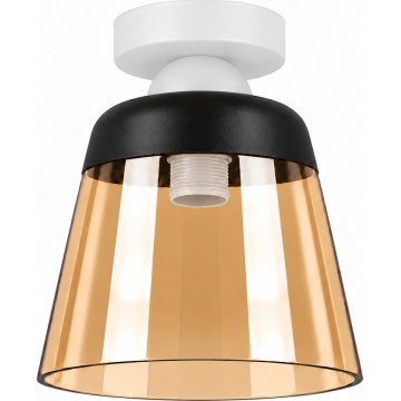 BRILAGI - LED lampa sufitowa RETRO GLASS 1xE27/60W/230V Ø 15,5 cm biały/przydymiony beż