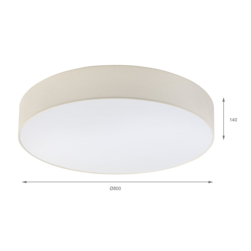 Brilagi - LED lampa sufitowa SIRIJA 6xE27/60W/230V średnica 80 cm kremowa