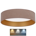 Brilagi - LED Lampa sufitowa VELVET LED/24W/230V śr. 40 cm 3000/4000/6400K beżowy/złoty