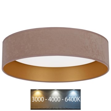 Brilagi - LED Lampa sufitowa VELVET LED/24W/230V śr. 40 cm 3000/4000/6400K beżowy/złoty