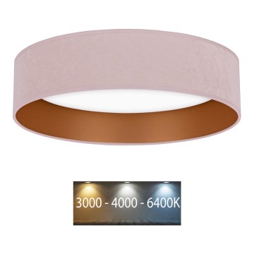 Brilagi - LED Lampa sufitowa VELVET LED/24W/230V śr. 40 cm 3000/4000/6400K różowy/złoty
