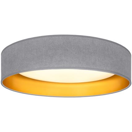 BRILAGI - Oprawa sufitowa LED VELVET SIMPLE LED/24W/230V 3000K Ø 45 cm szary/złoty