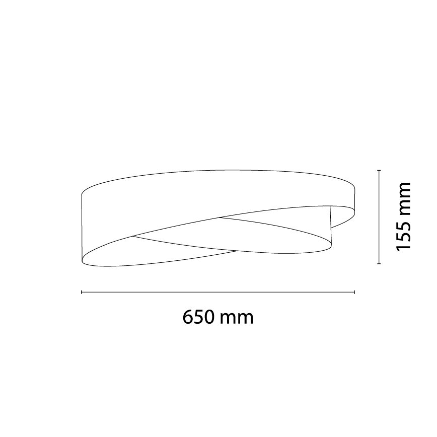 BRILAGI - Lampa sufitowa LED VELVET TWIST LED/24W/230V 4000K Ø 55 cm różowy/beżowy