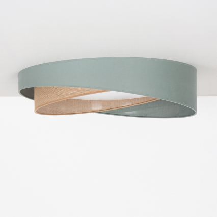 BRILAGI - Oprawa sufitowa LED VELVET TWIST LED/24W/230V 4000K śr. 55 cm zielona/beżowa