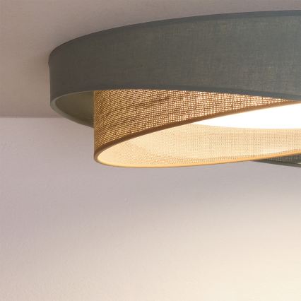 BRILAGI - Oprawa sufitowa LED VELVET TWIST LED/24W/230V 4000K śr. 55 cm zielona/beżowa