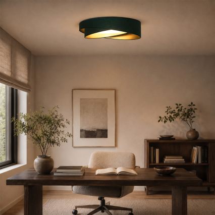 BRILAGI - Lampa sufitowa VELVET TWIST LED/24W/230V 4000K średnica 55 cm zielona/złota